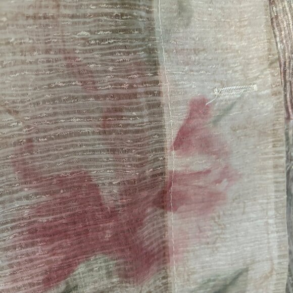 Croscill Home Antique Rose Shower Curtain 70" X 75" Tailored Floral Design - Picture 3 of 6